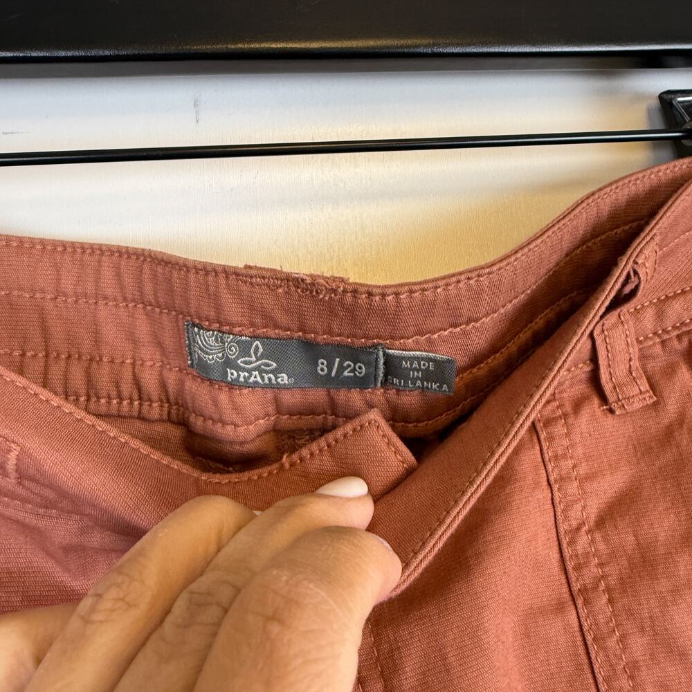 Prana Elle Shorts Womens Orange Red - 8 29 - Picture 5 of 9